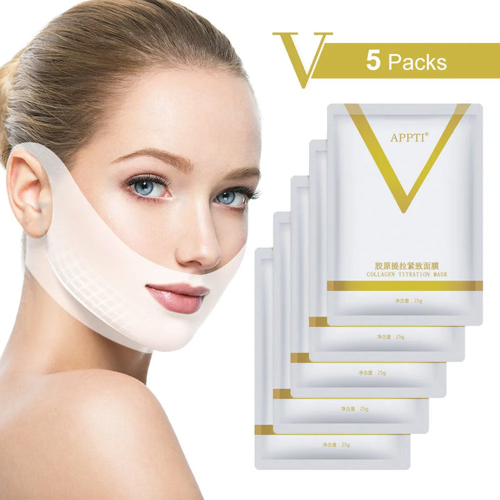 4D Reduce Double Chin Tape V-line Face Lift Up Firming Slimming Mask Anti Puffy Bandage Moisturizing Wrinkle Remover Skin Care